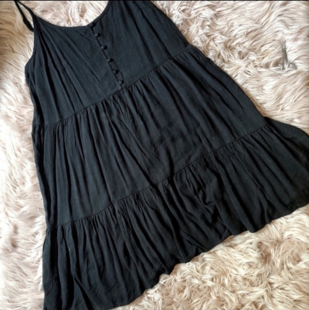 Mossimo Black Adjustable Spaghetti Strap Dress Ju… - image 3